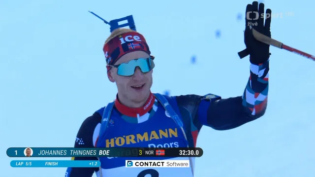 Sestřih stíhacího závodu biatlonistů v Lenzerheide