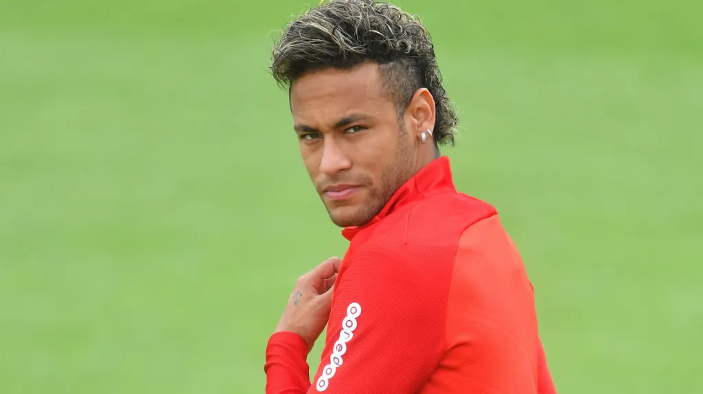 Neymar na tréninku Paris St. Germain