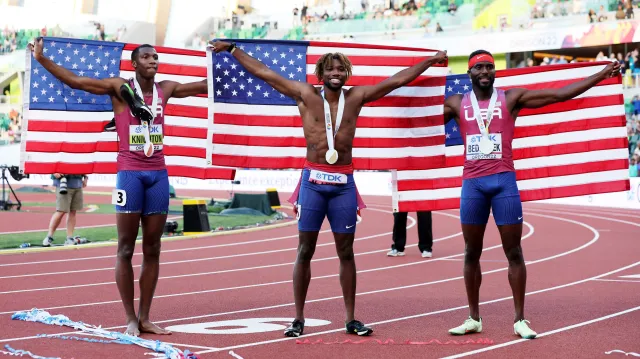 Americká dominance ve finále sprinterů na 200 metrů