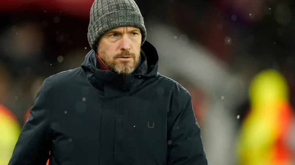 Trenér Erik ten Hag na Old Trafford 