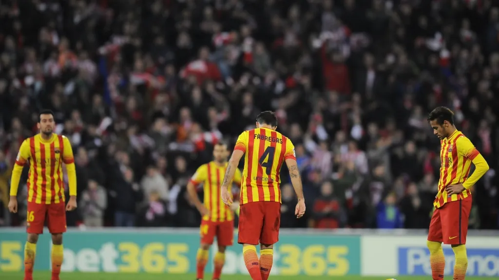 Zklamaní hráči Barcelony