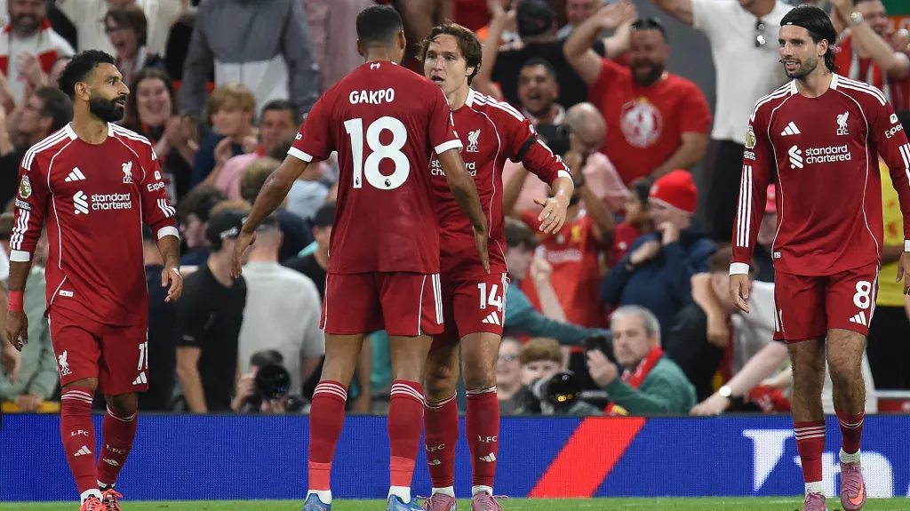 Radost fotbalistů Liverpoolu