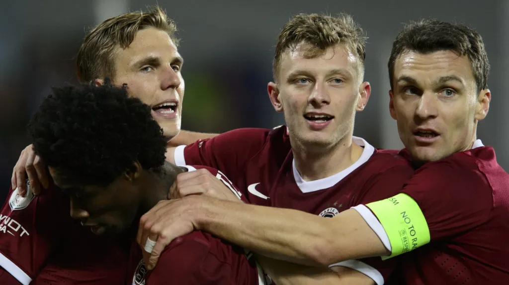 Radost fotbalistů Sparty