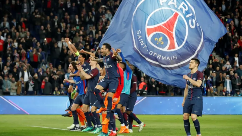 Oslavy fotbalistů PSG
