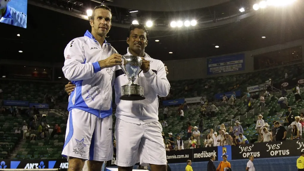 Radek Štepánek a Leander Paes