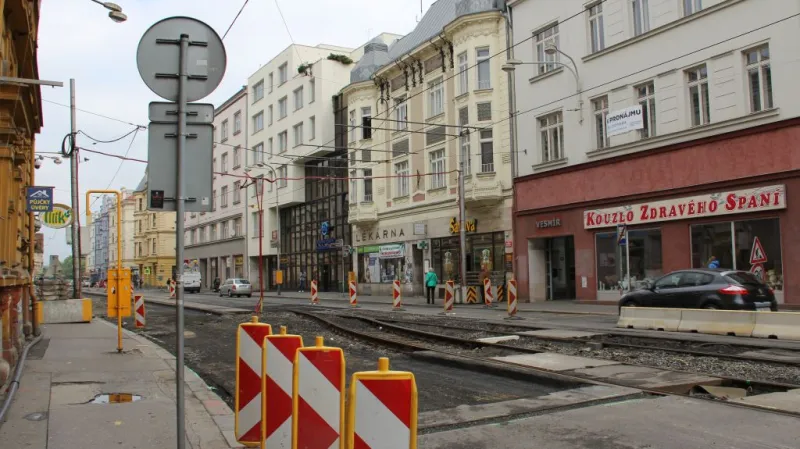 Rekonstrukce tramvajové tratě v ostravské Nádražní ulici