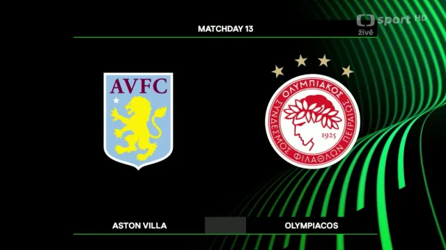 Sestřih utkání Aston Villa – Olympiakos Pireus