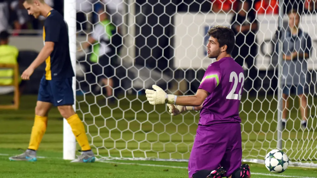 Opavský brankář Kryštof Lasák