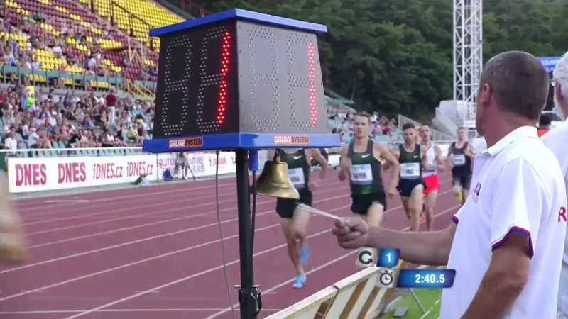 Běh mužů na 1500 m na Odložilově memoriálu