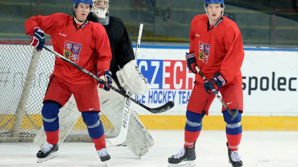 Roman Červenka a Dominik Kubalík