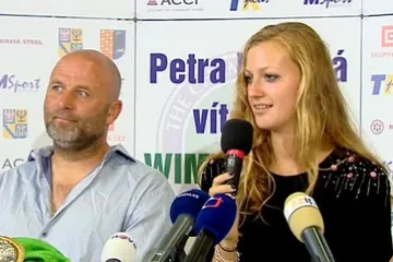 Petra Kvitová na tiskové konferenci
