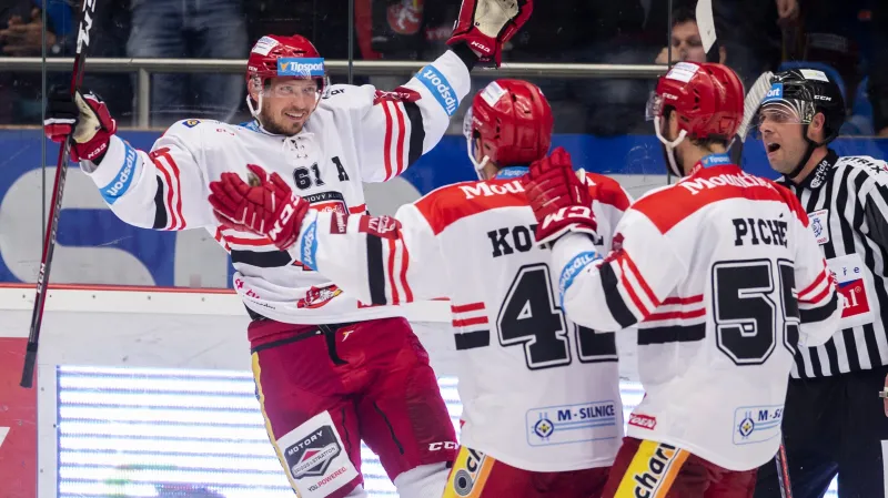 Radost hokejistů Hradce Králové