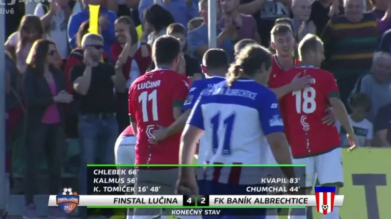Sestřih a ohlasy utkání Lučina - Albrechtice