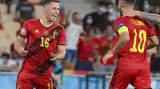 Gól v utkání Belgie - Portugalsko: T. Hazard - 1:0 (42. min.)
