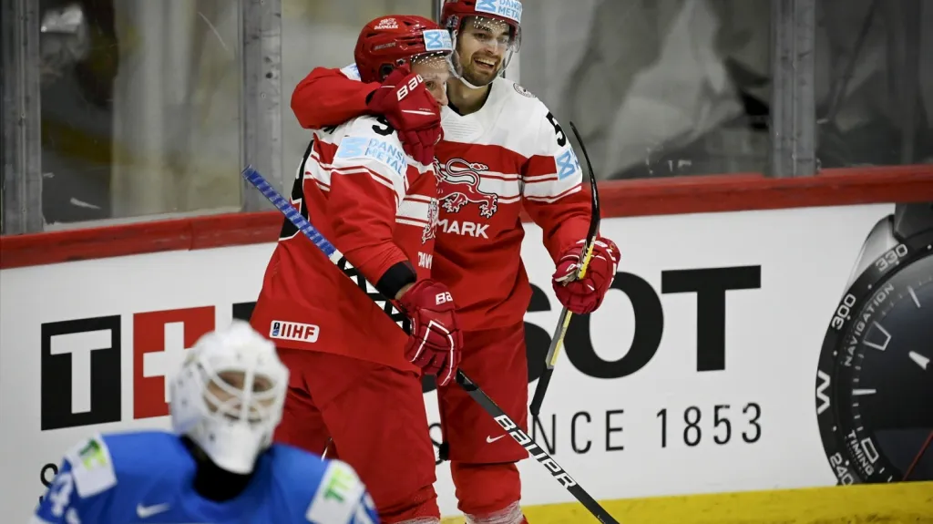 Radost hokejistů Dánska