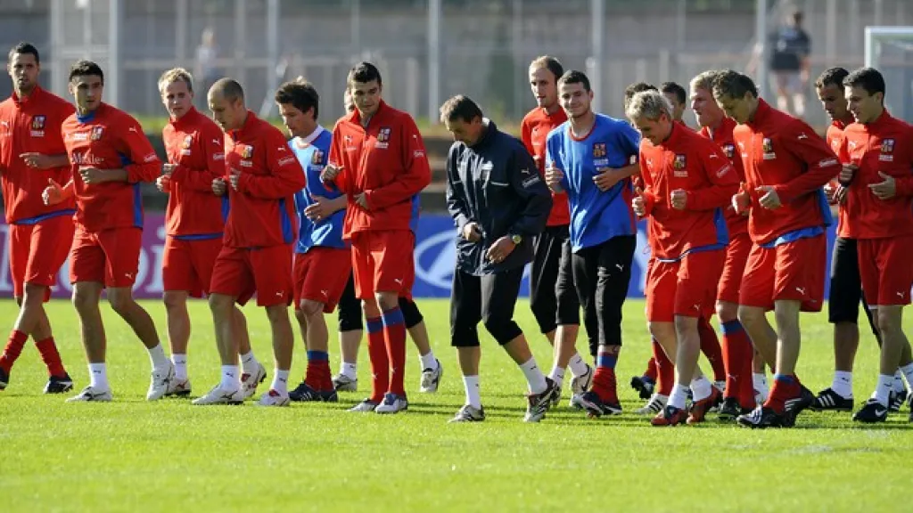 Trénink fotbalové reprezentace