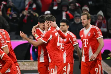 Radost fotbalistů Bayernu Mnichov