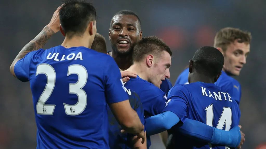 Radost fotbalistů Leicesteru