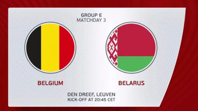 Sestřih utkání Belgie - Bělorusko