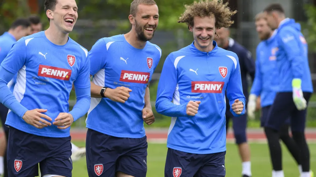 Na reprezentačním tréninku panovala dobrá nálada