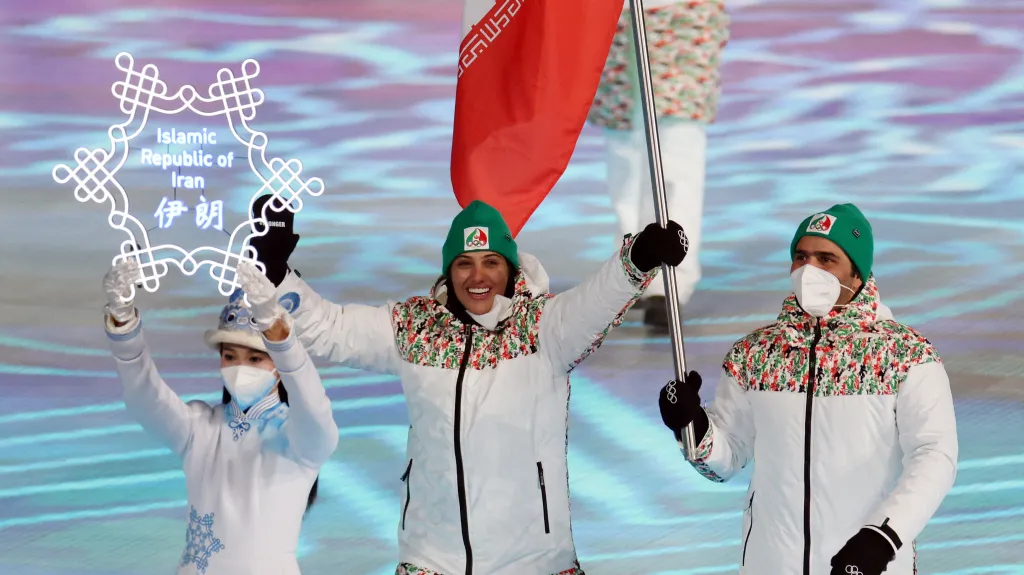 Husajn Šimšakí jako vlajkonoš íránské výpravy