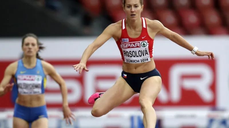 Denisa Rosolová v rozběhu na ME v atletice