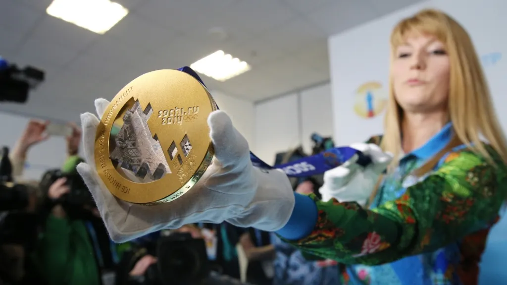 Zlatá olympijská medaile v Soči