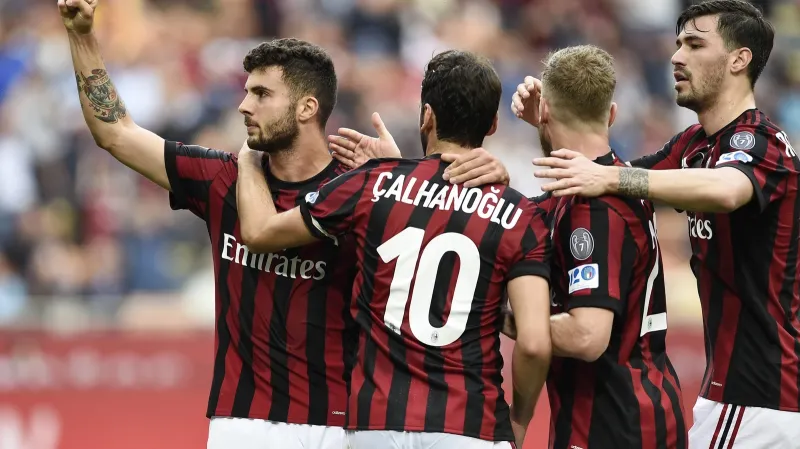 Radost fotbalistů AC Milán