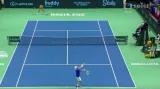Závěr prvního setu Berrettini – Kokkinakis