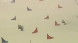 Na ODM se soutěžilo v obřím slalomu na lyžích i na snowboardu