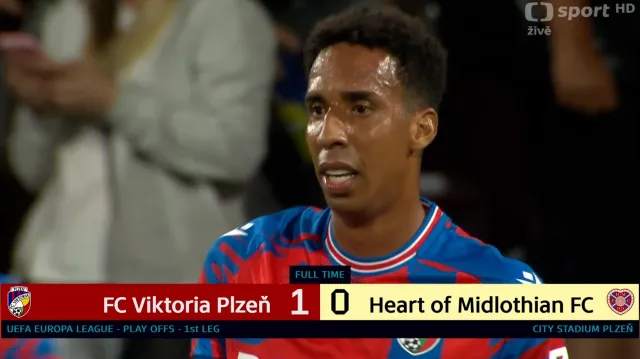 Sestřih utkání Viktoria Plzeň – Heart of Midlothian