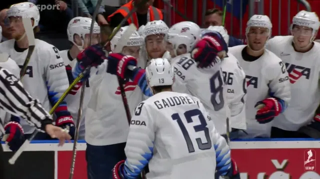 Gól v utkání Rusko - USA: Skjei - 2:1 (23. min.)