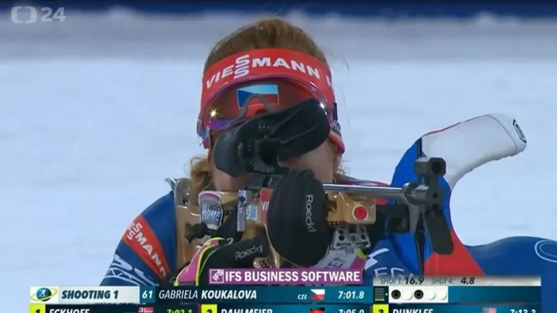 Českým biatlonistkám sprint nevyšel, nejlépe dojela Puskarčíková