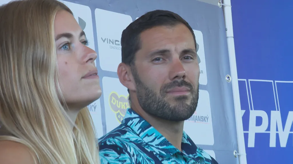 Kajakáři Josef Dostál a Anežka Paloudová