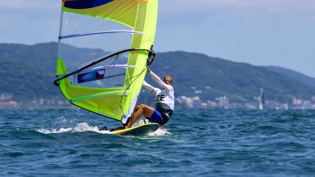 Karel Lavický v olympijské regatě