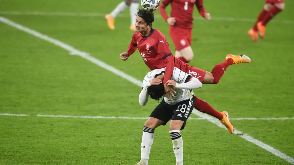 Aleš Matějů v utkání proti Německu