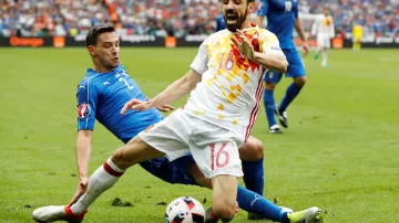 Utkání Itálie - Španělsko