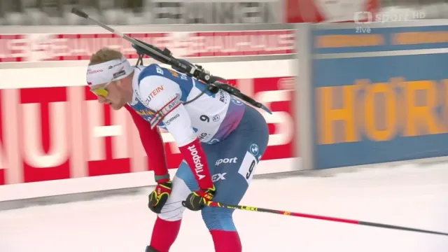 Sestřih štafety biatlonistů SP v Ruhpoldingu