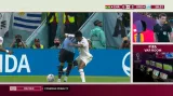 Moment v utkání Ghana – Uruguay: Zákrok Núňeze neposoudil rozhodčí jako penaltový (57. min.)
