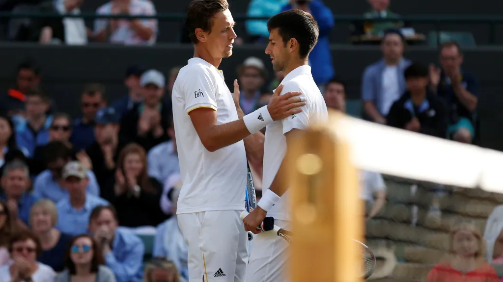 Novak Djokovič a Tomáš Berdych