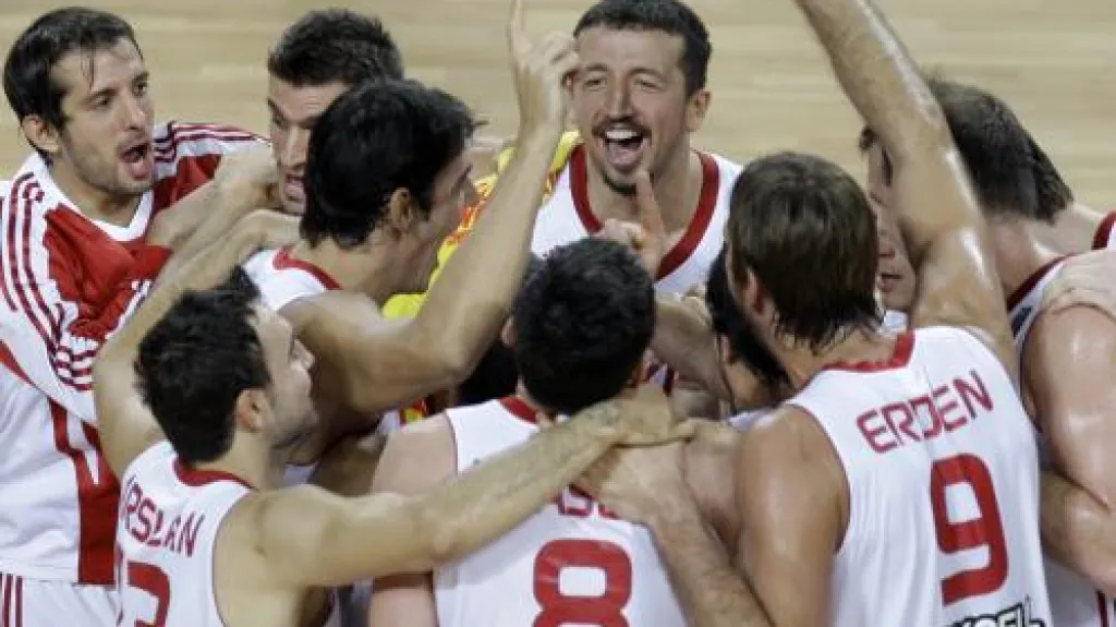 Radost tureckých basketbalistů