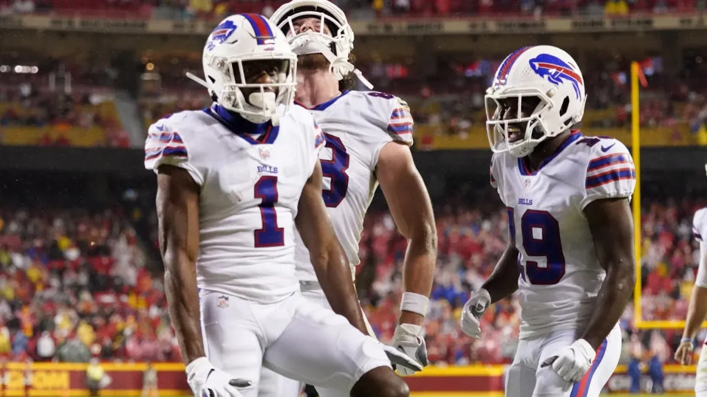 Radost hráčů Buffala Bills