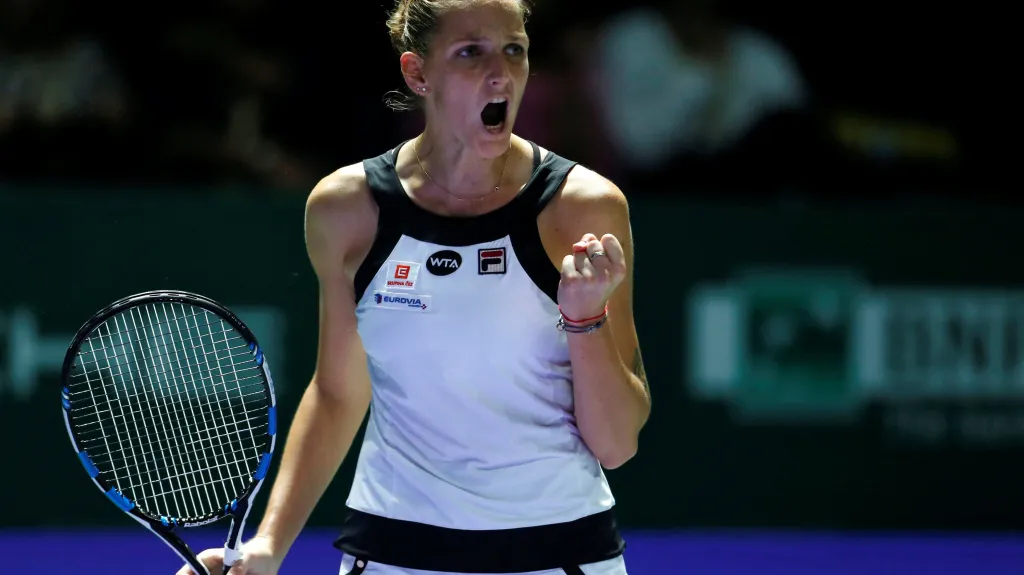 Slavící Karolína Plíšková