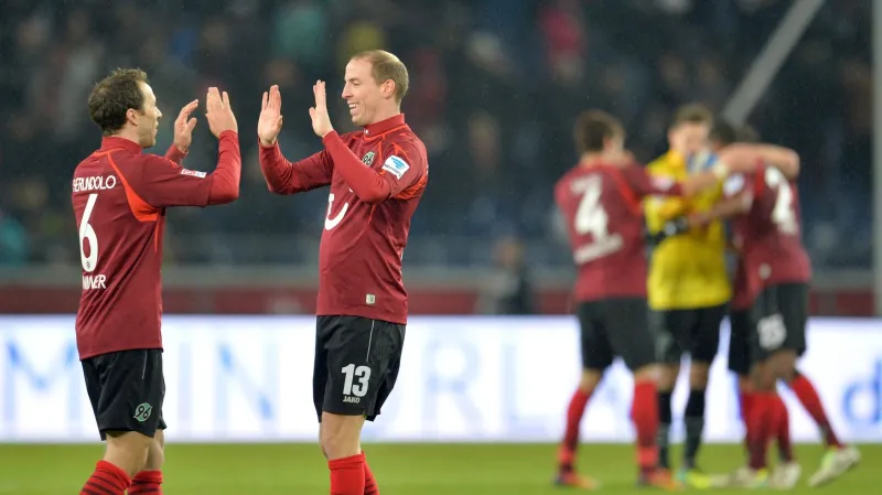 Hráči Hannoveru slaví výhru