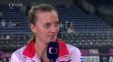 Kvitová a její kouč hodnotí vstup do finále Fed Cupu