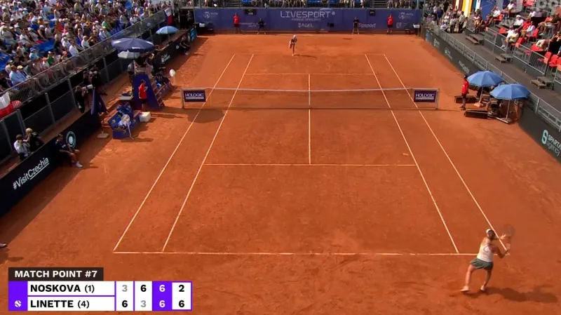 Závěr a ohlasy utkání Nosková – Linetteová