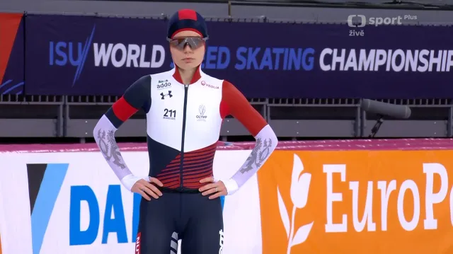 Jízda Zdráhalové v závodě na 1500 m