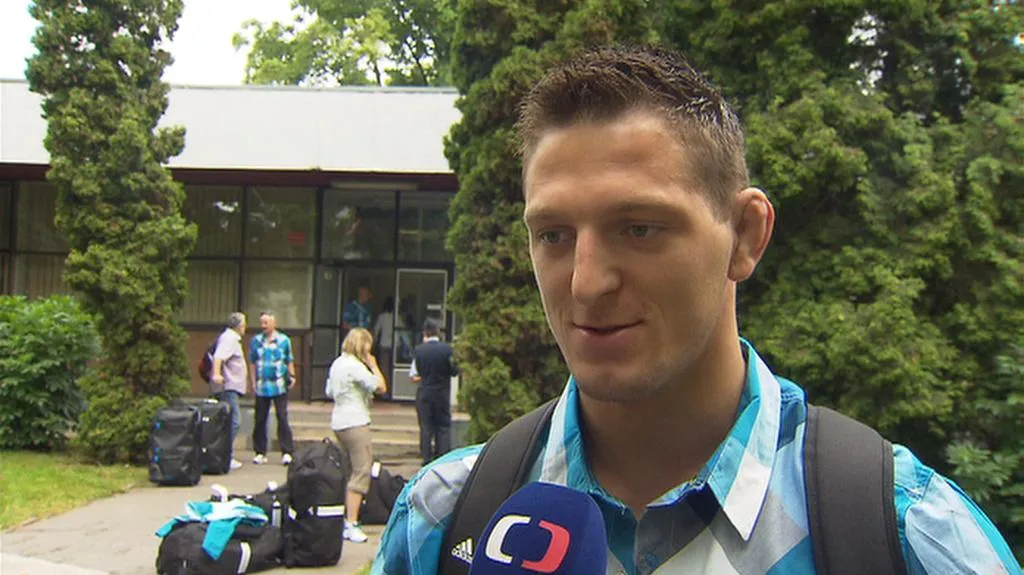 Judista Lukáš Krpálek před odletem na univerziádu