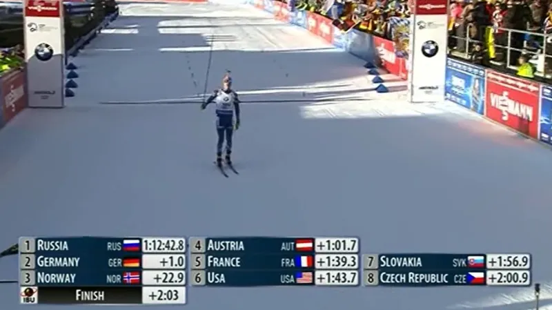 Biatlonisté bez Moravce skončili ve štafetě v Anterselvě osmí