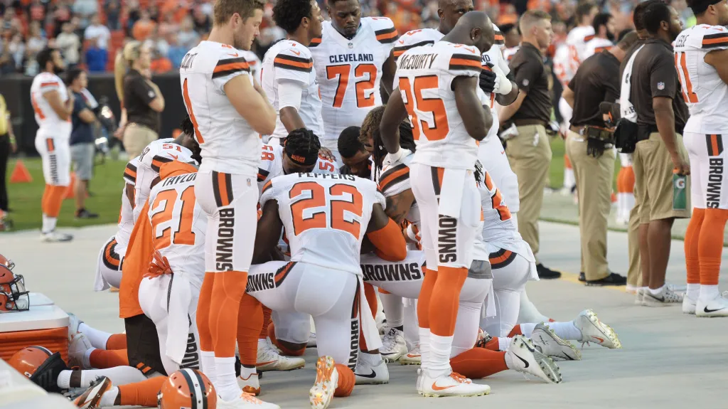 Protest fotbalistů Clevelandu Browns